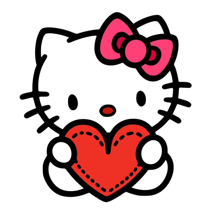 hello kitty with heart