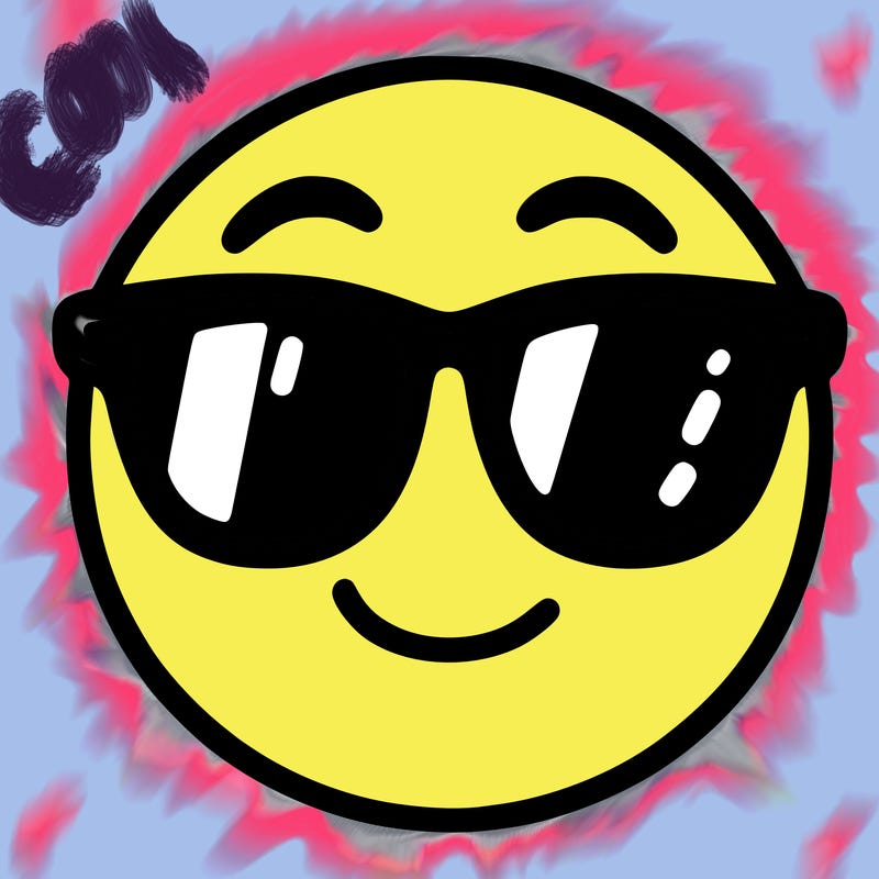 emoji with sunglasses