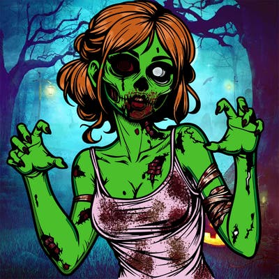 realistic zombie girl