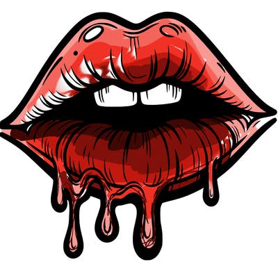 lips that look realistic and drip