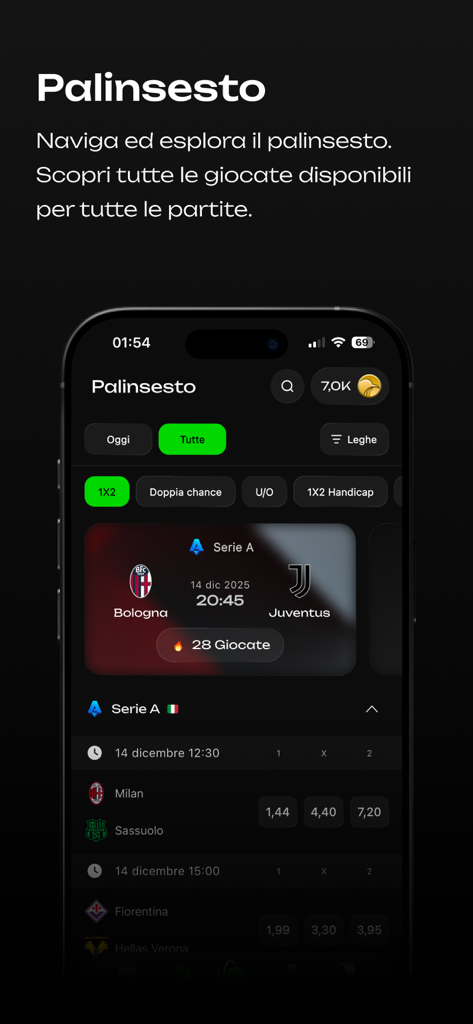 MondoPengwin app interface showing soccer match schedule and prediction odds