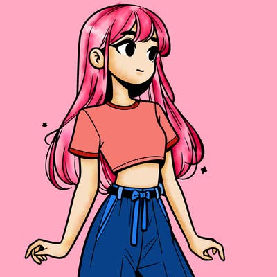 girl in a cute crop top