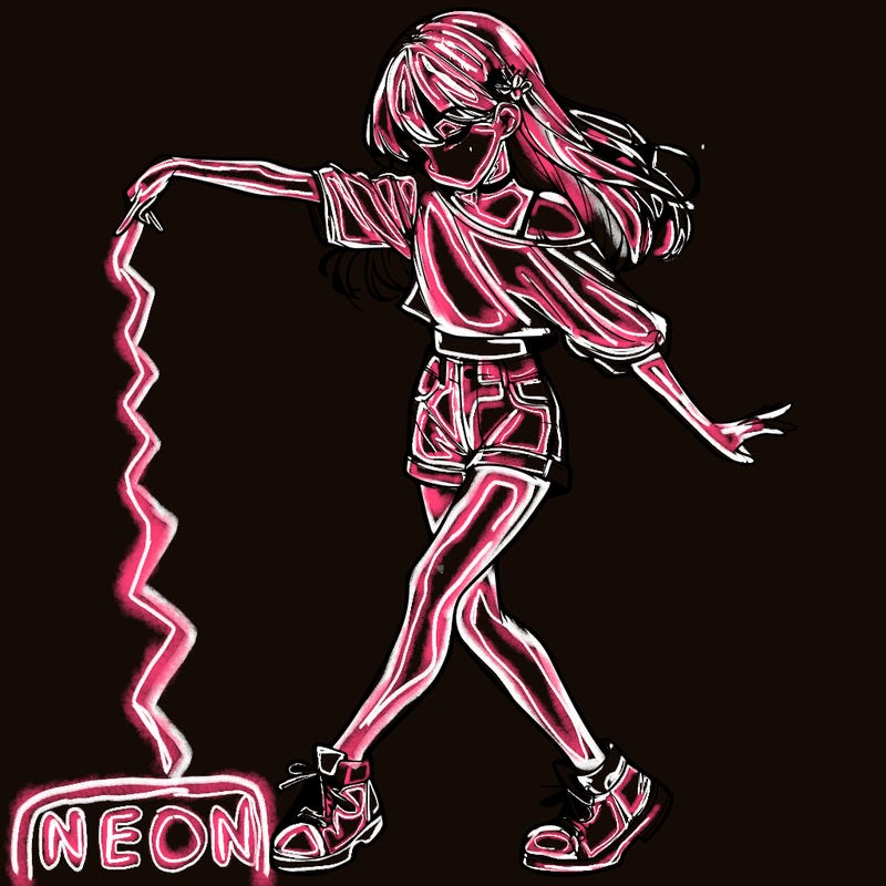 realistic girl danceing