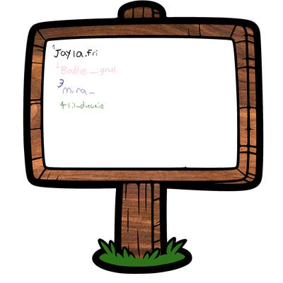 a blank sign