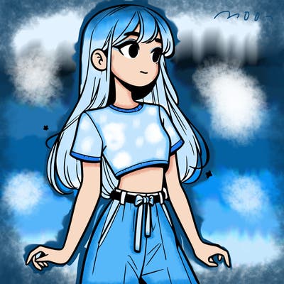 girl in a cute crop top