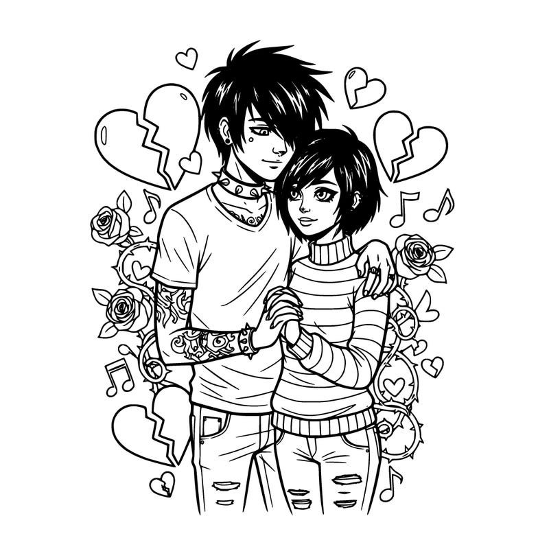 emo guy in love with emo girl