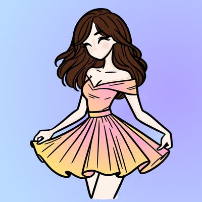 woman in skirt