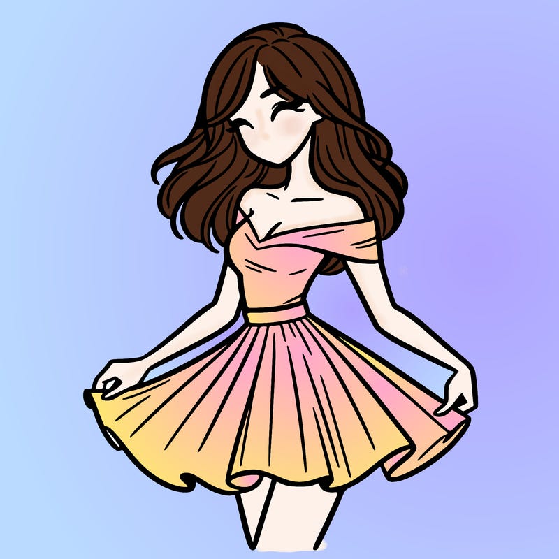 woman in skirt