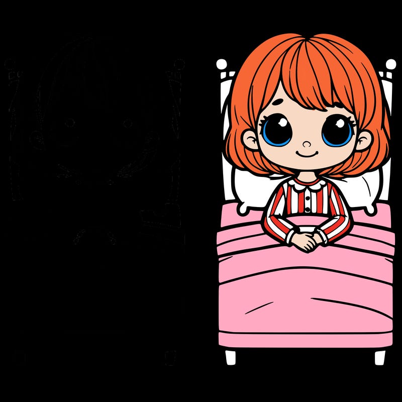 a girl who is in  bed. sitin up.