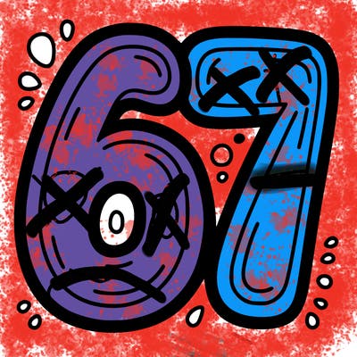 the number 67