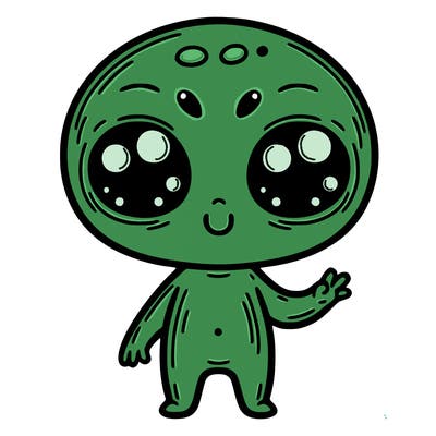 alien cute