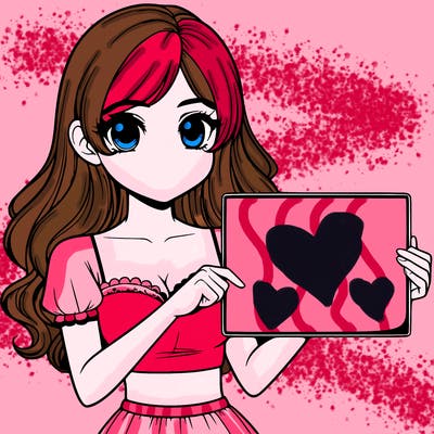 realistic pretty girl holding blank sign