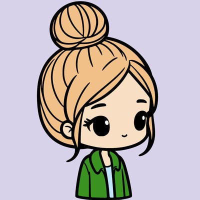 girl with bun