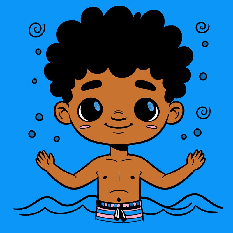 a black boy with waves