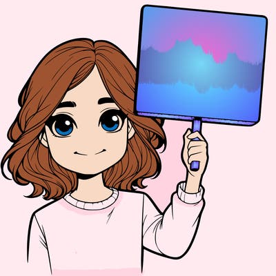 realistic girl holding up a sign