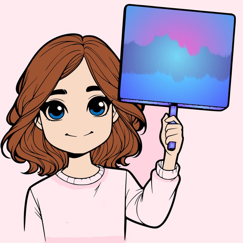 realistic girl holding up a sign
