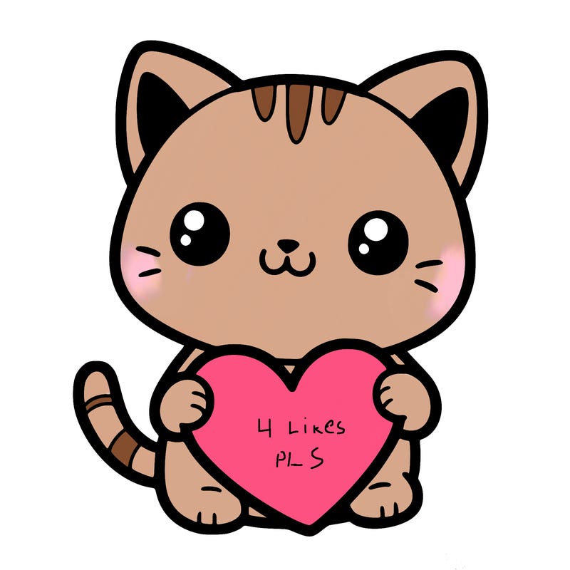 a cute cat holding a blank heart