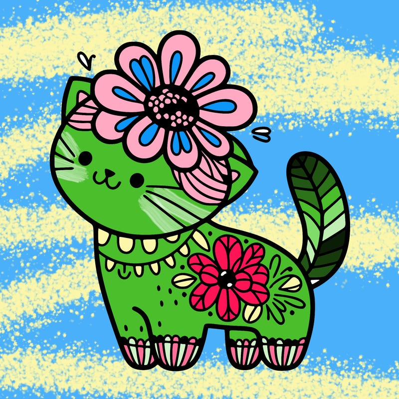 flower cat
