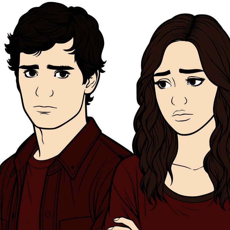 two realistic friends that just had a friendship breakup