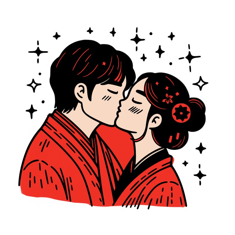 kissing
