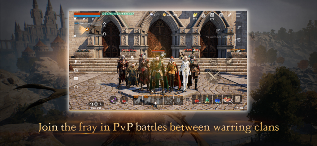 Lineage2M - Personajes de fantasía reunidos para batallas PvP de clan en Lineage2M