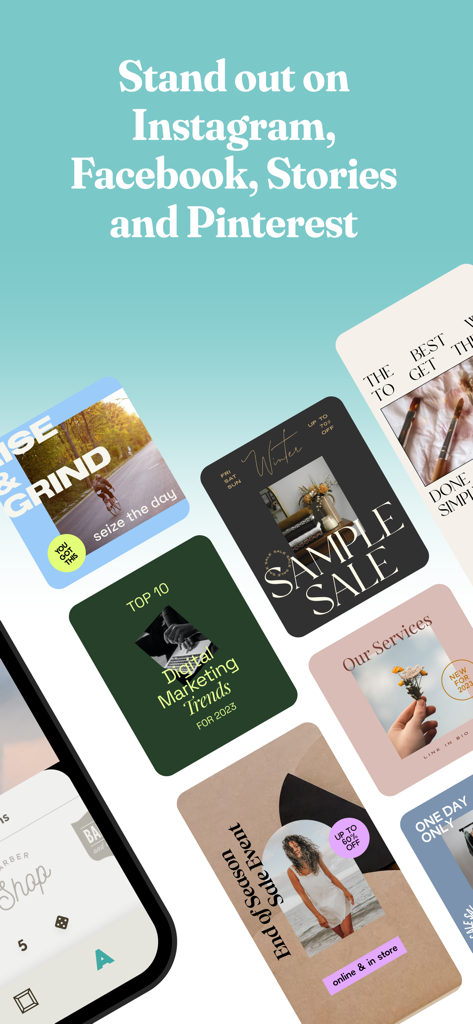 Word Swag - Cool Fonts - A collection of professional social media graphics and stories created using Word Swag app typography and layouts.