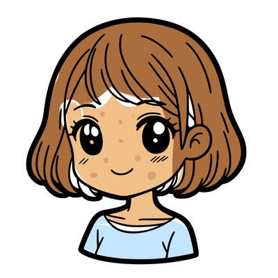 girl with short hair