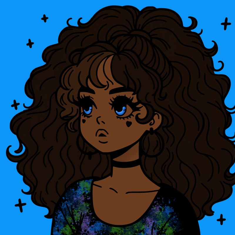 aesthetic girl with big hair