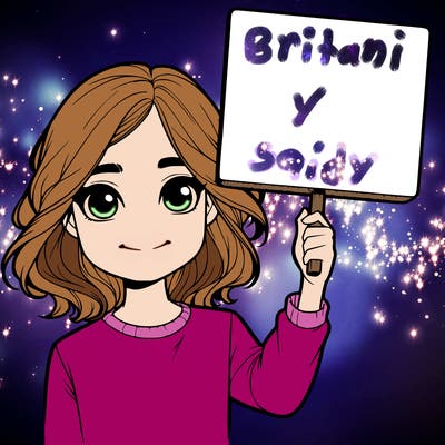 realistic girl holding up a sign