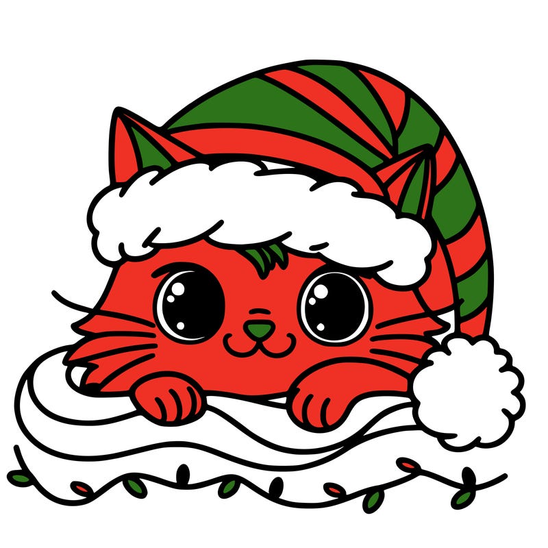 cat christmas