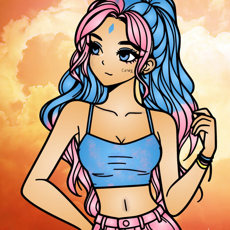 girl in crop top
