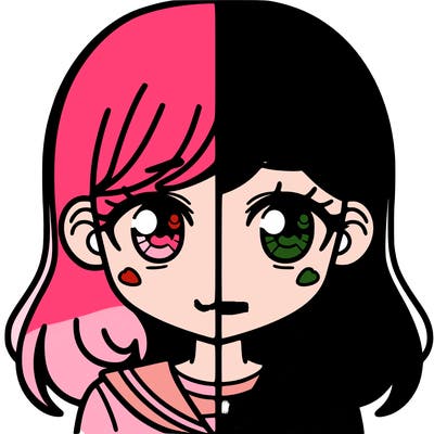 a split of a girl