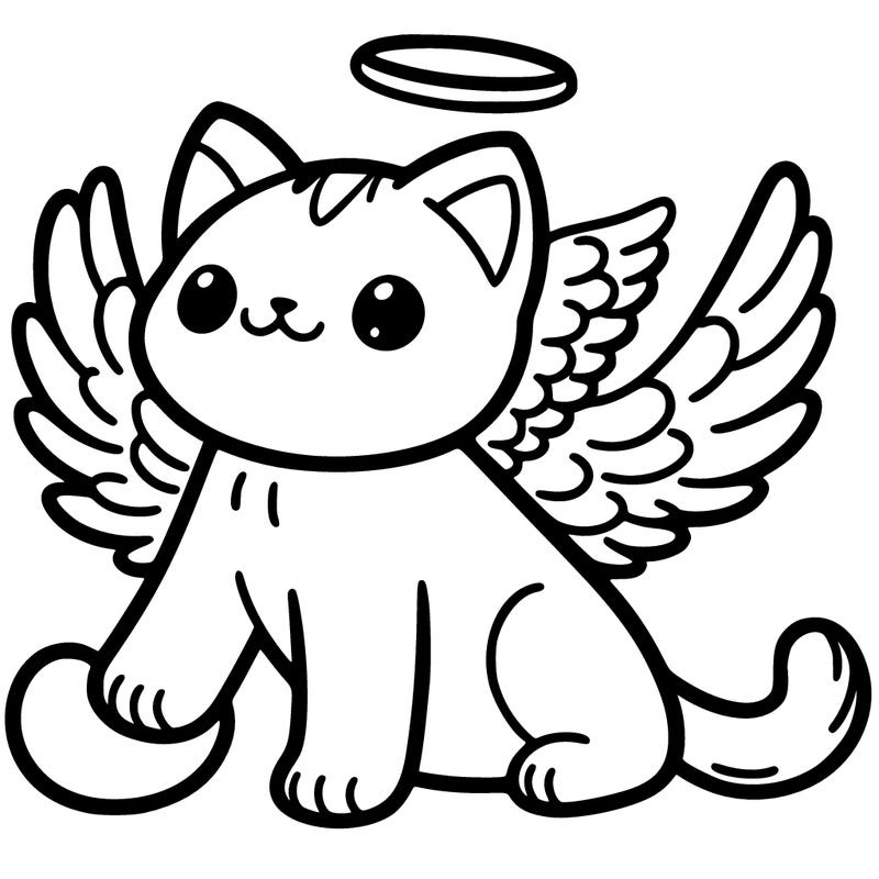a cat with wings