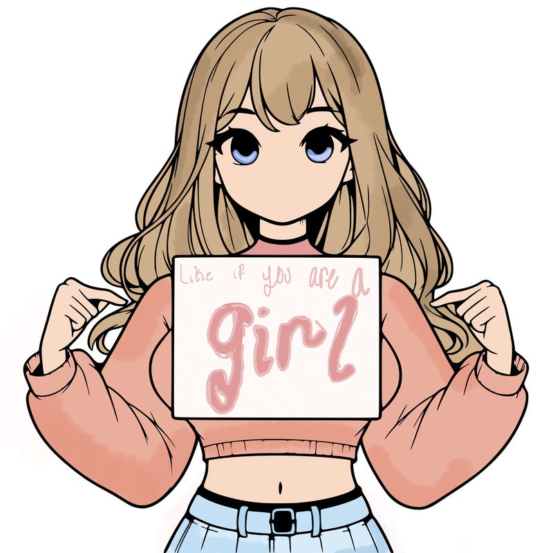 girl holding a blank sign in a long sleeve crop top