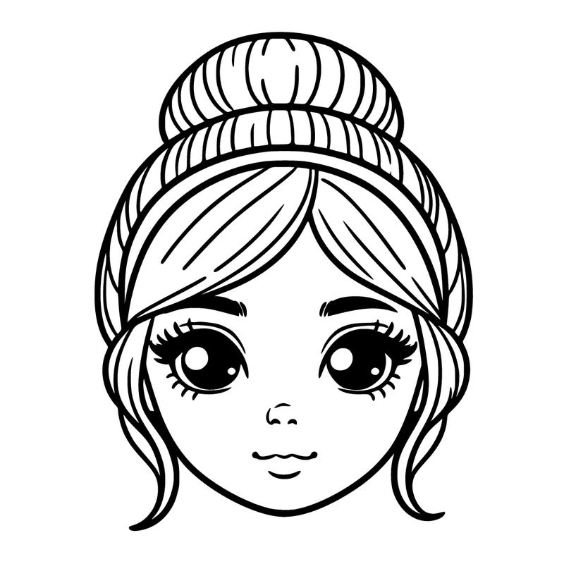 a girls face with a makeup band around her hair