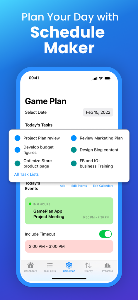 GamePlan: Eisenhower Matrix - Productivity App | MWM