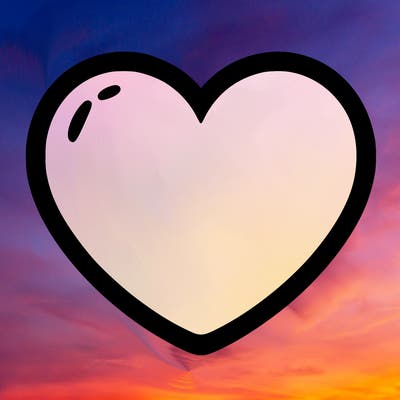 a blank heart