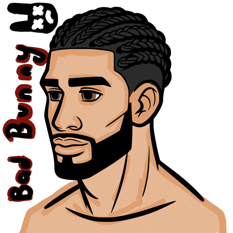 human man with short braids