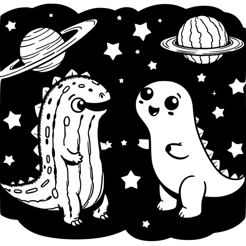 pickle and derp the dinosaurs in space