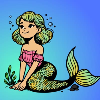 a realistic mermaid