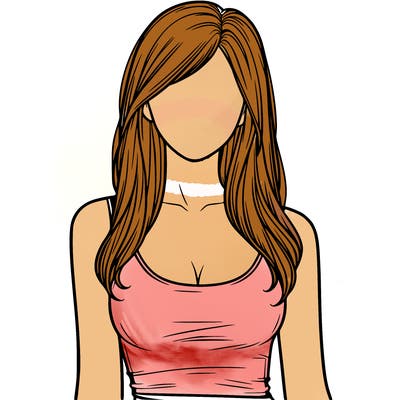 girl in tanktop realistic