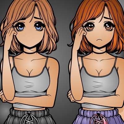 realistic girl split