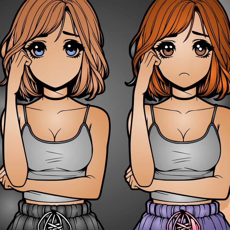 realistic girl split