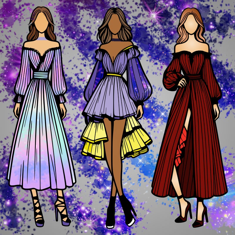 fashion models dresses