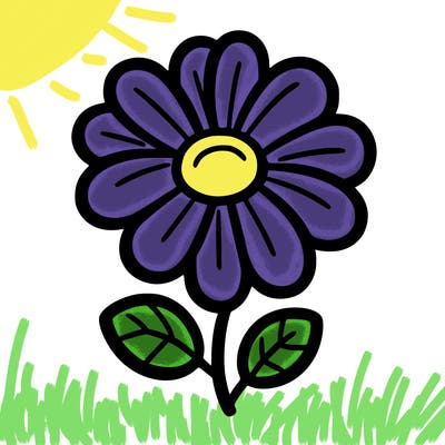 cartoon flower