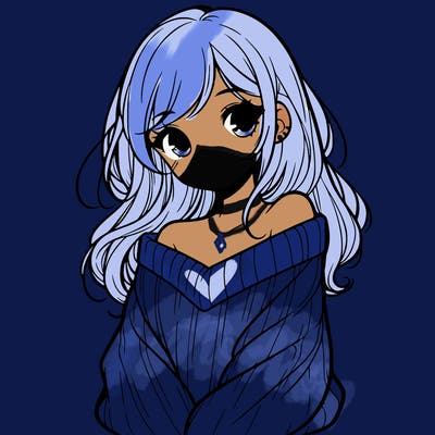 shy pretty girl wearing a sweater that is falling off one shoulder portrait