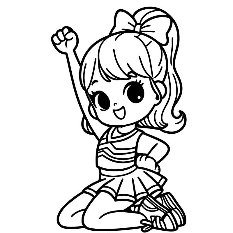 girl in a cheer pose