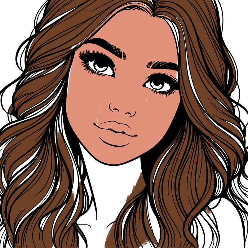beautiful realistic girl