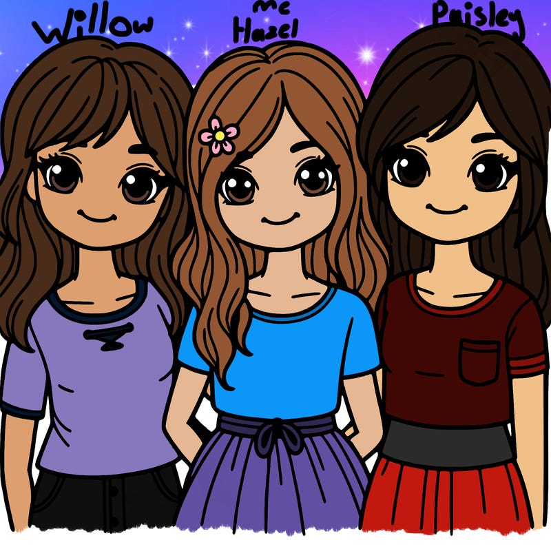three girl friends