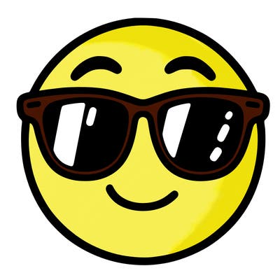 emoji with sunglasses
